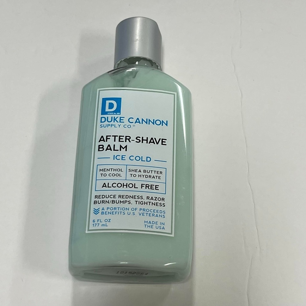 Duke Cannon Supply Co. After-Shave Balm Ice Cold 6oz Alcohol Free Reduce Redness